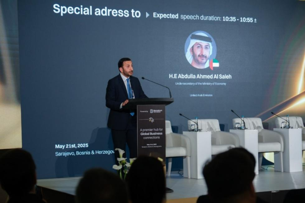 شارك وفد دولة الإمارات العربية المتحدة برئاسة سعادة عبد الله أحمد آل صالح وكيل وزارة الاقتصاد في الدورة الرابعة عشر لمنتدى سراييفو للأعمال والذي عُقد في سراييفو عاصمة البوسنة والهرسك. 
