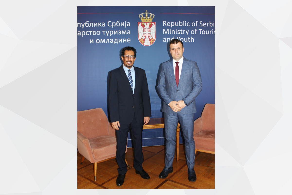 In an effort to enhance the cooperation between the United Arab Emirates and the Republic of Serbia, H.E. Ahmed Hatem Almenhali, the UAE Ambassador to the Republic of Serbia, met with H.E. Hussein Memic, the Serbian Minister of Tourism and Youth.

