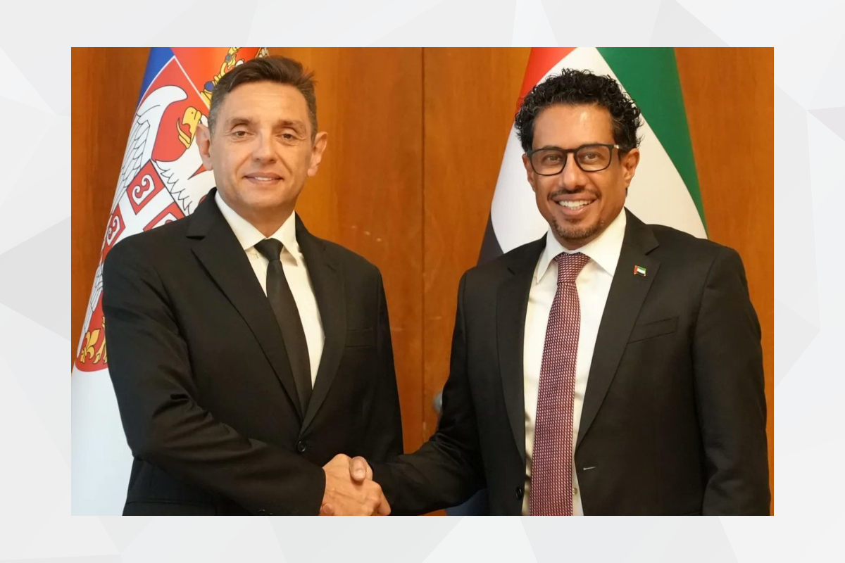 His Excellency Ahmed Hatem Almenhali, UAE Ambassador to the Republic of Serbia, met with His Excellency Aleksandar Vulin, Deputy Prime Minister of Serbia, at the Prime Minister’s Office in Belgrade. During the meeting, the two sides discussed bilateral relations and cooperation across various fields. H.E. Al Menhali affirmed the depth of relations between the UAE and Serbia, emphasizing the UAE’s keenness to strengthen these ties.