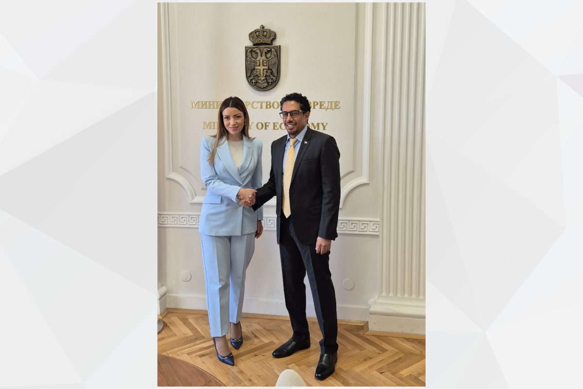 His Excellency Ahmed Hatem Almenhali, UAE Ambassador to the Republic of Serbia, met with Her Excellency Adrijana Mesarović, Minister of Economy of Serbia, at the ministry’s headquarters in the capital, Belgrade. 

