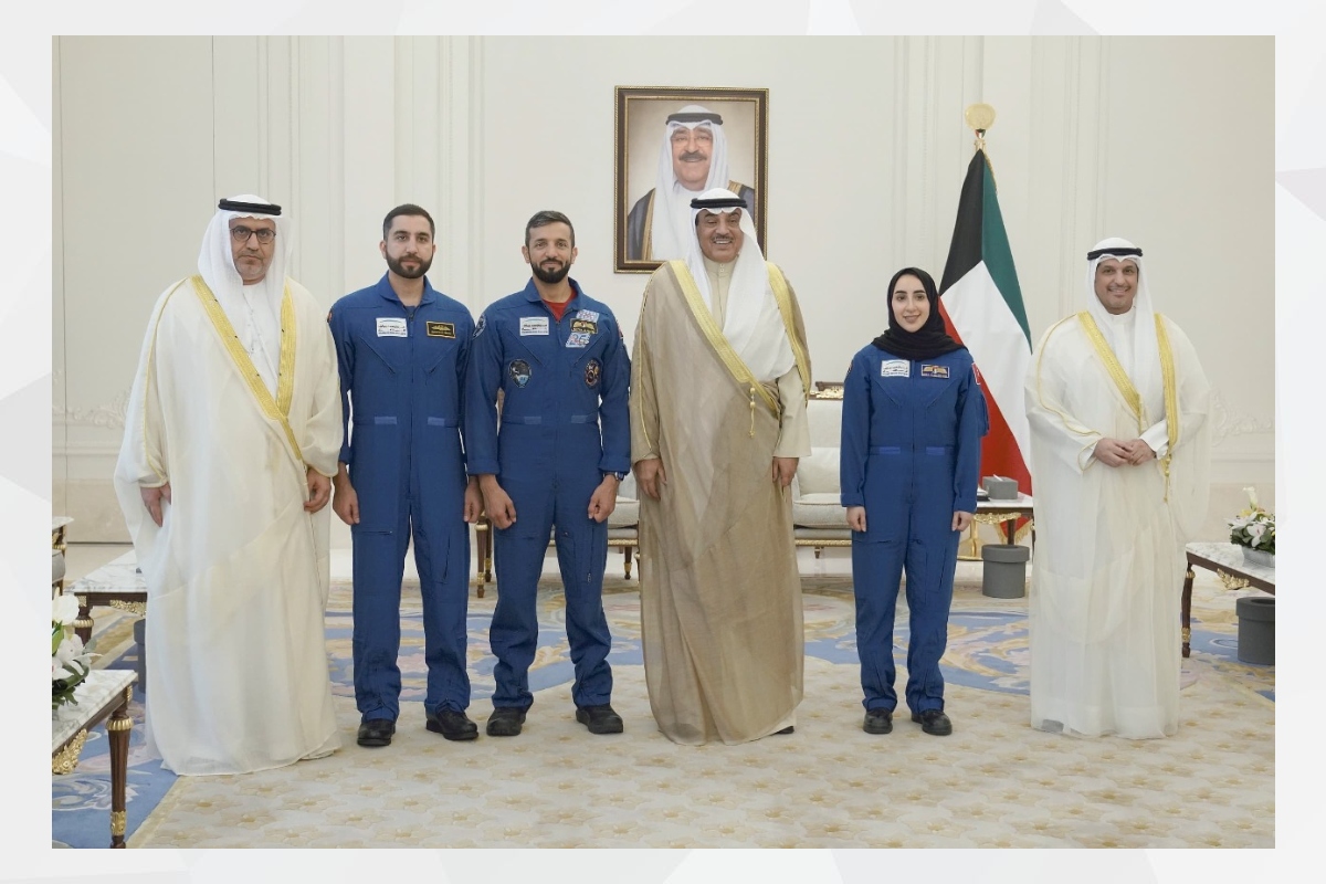 His Highness Sheikh Sabah Khaled Al-Hamad Al-Sabah, the Crown Prince of the State of Kuwait, received His Excellency Dr. Sultan Bin Saif Al-Neyadi, Minister of State for Youth Affairs, and astronauts Nora Issa Al-Matrooshi and Mohammed Abdulrahim Al-Mulla, on the occasion of their visit to the State of Kuwait.

The meeting was attended by His Excellency Abdulrahman Baddah Al-Mutairi, Minister of Information, Culture, and Minister of State for Youth Affairs, and His Excellency Dr. Matar Hamad Al-Neyadi, UAE Ambassador to the State of Kuwait.
