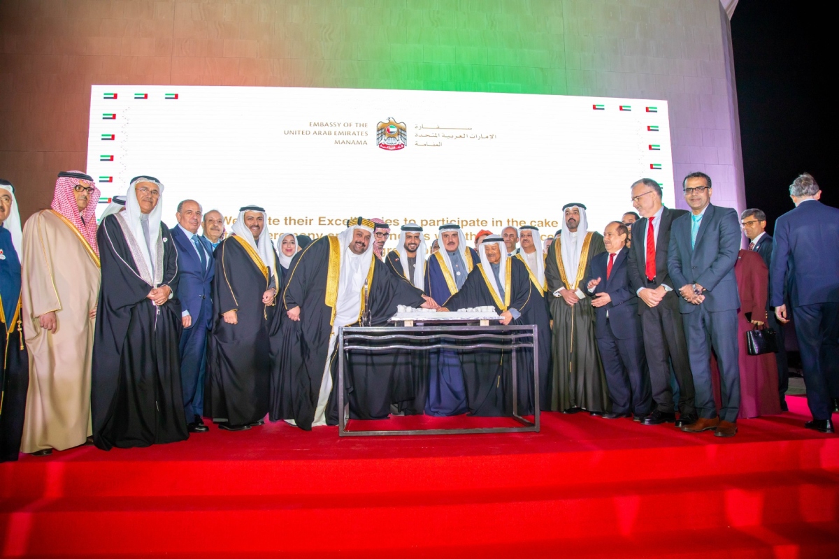 احتفلت سفارة دولة الإمارات العربية المتحدة لدى مملكة البحرين، مساء الأحد، بعيد الاتحاد الثالث والخمسين لقيام دولة الإمارات العربية المتحدة، في متحف البحرين الوطني