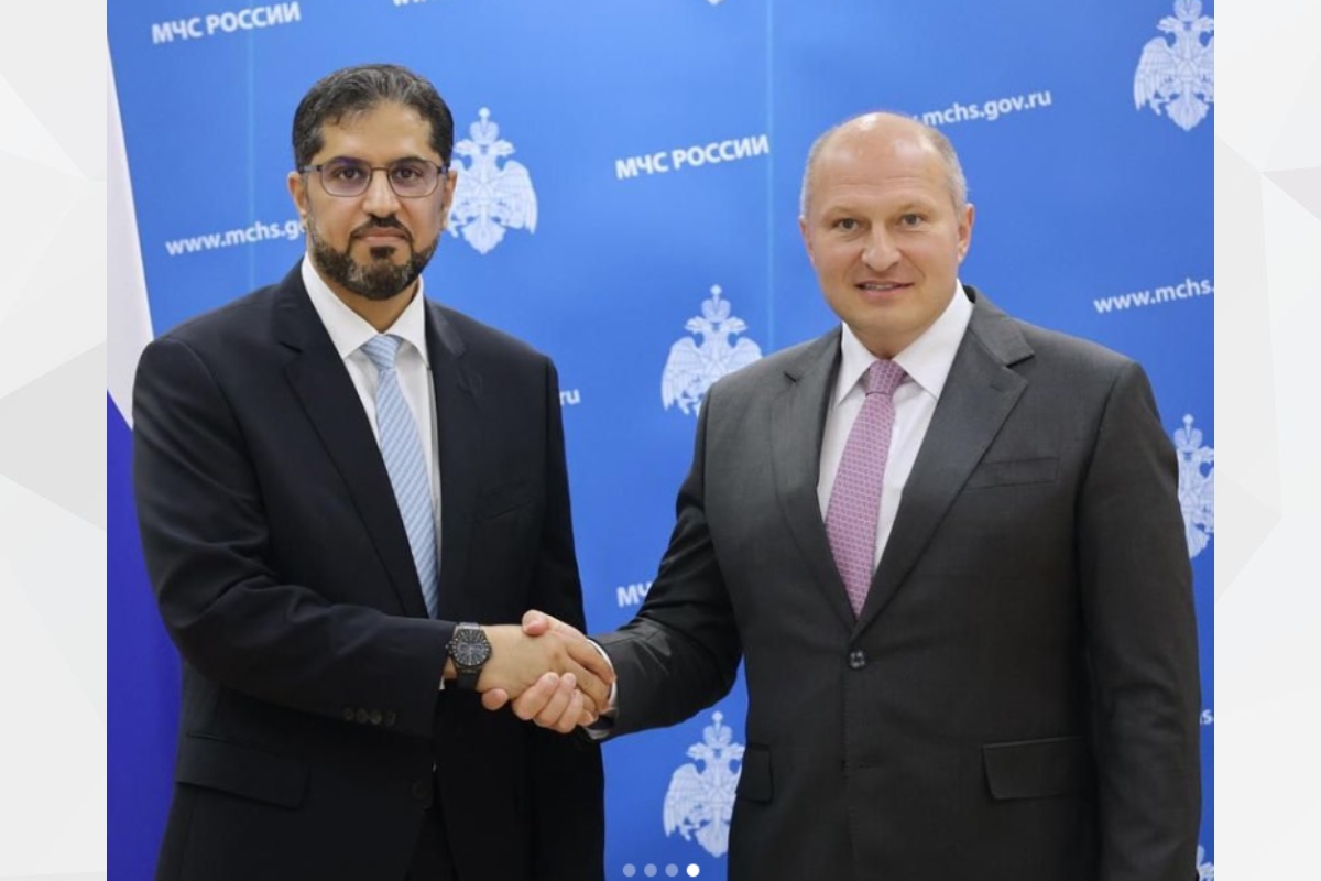 His Excellency Dr. Mohammed Ahmed Al Jaber, UAE Ambassador to the Russian Federation, met with His Excellency Alexander Korenkov, Minister of Civil Defense, Emergency Situations