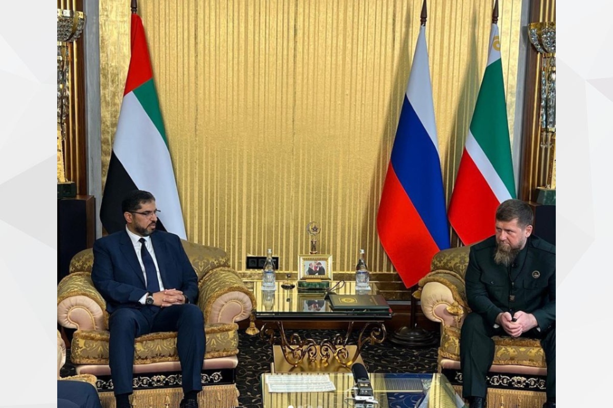 His Excellency Dr. Mohammed Ahmed Al Jaber, UAE Ambassador to the Russian Federation, met with His Excellency Ramzan Kadyrov, Leader of the Chechen Republic, at the start of his visit to Grozny, the capital of the Chechen Republic, to participate in the Caucasus Investment Forum.
