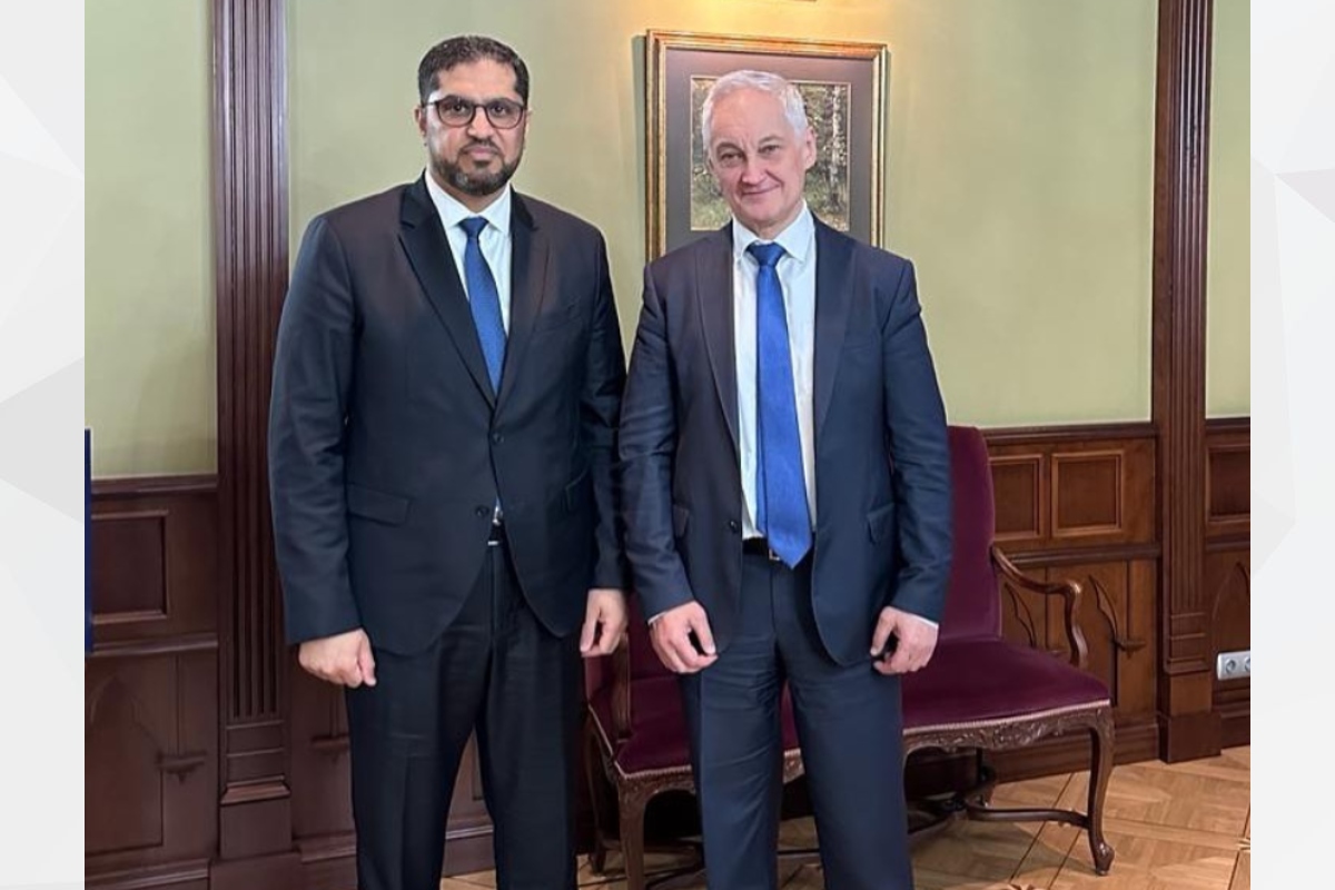 His Excellency Ambassador Dr. Mohammed Ahmed Al Jaber met with His Excellency Andrey Removich Belousov, First Deputy Prime Minister of the Russian Federation, at the Russian government headquarters in Moscow.
