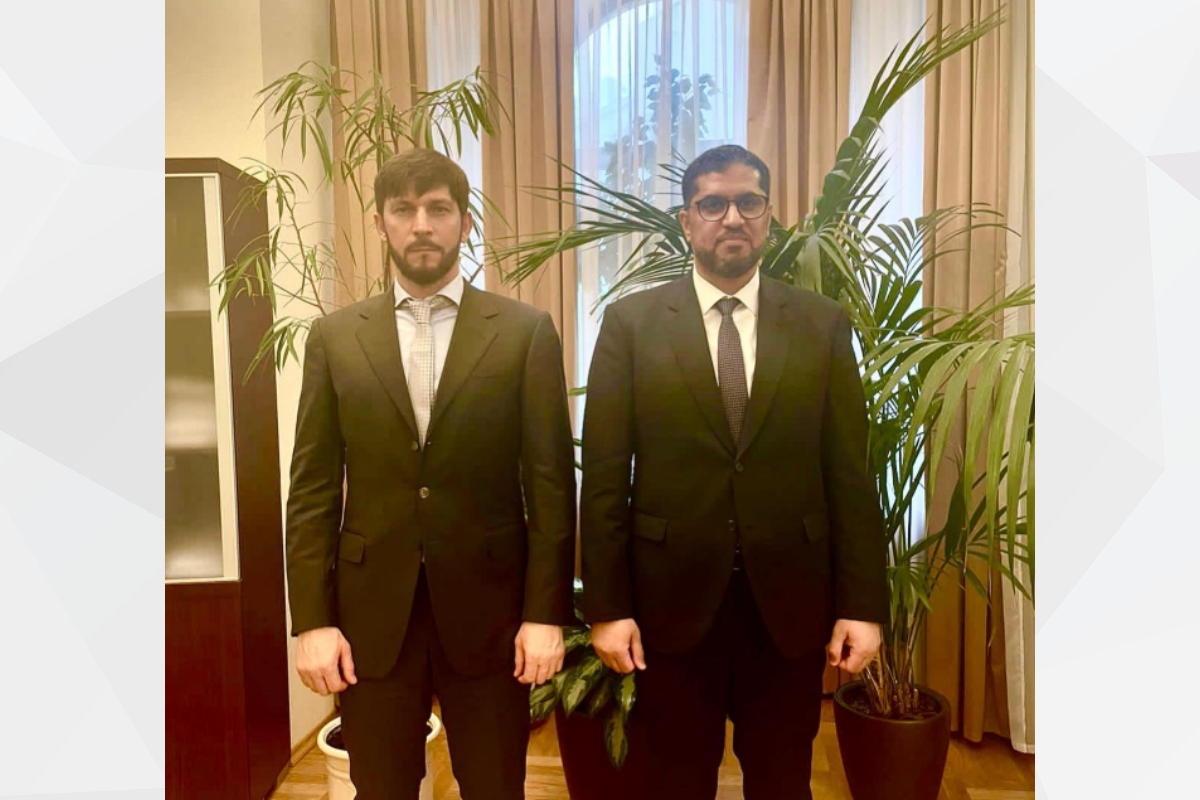 His Excellency Ambassador Dr. Mohammed Ahmed Al Jaber met with His Excellency Ruslan Edelgeriev, the Russian President's Special Envoy for Climate, in Moscow.
