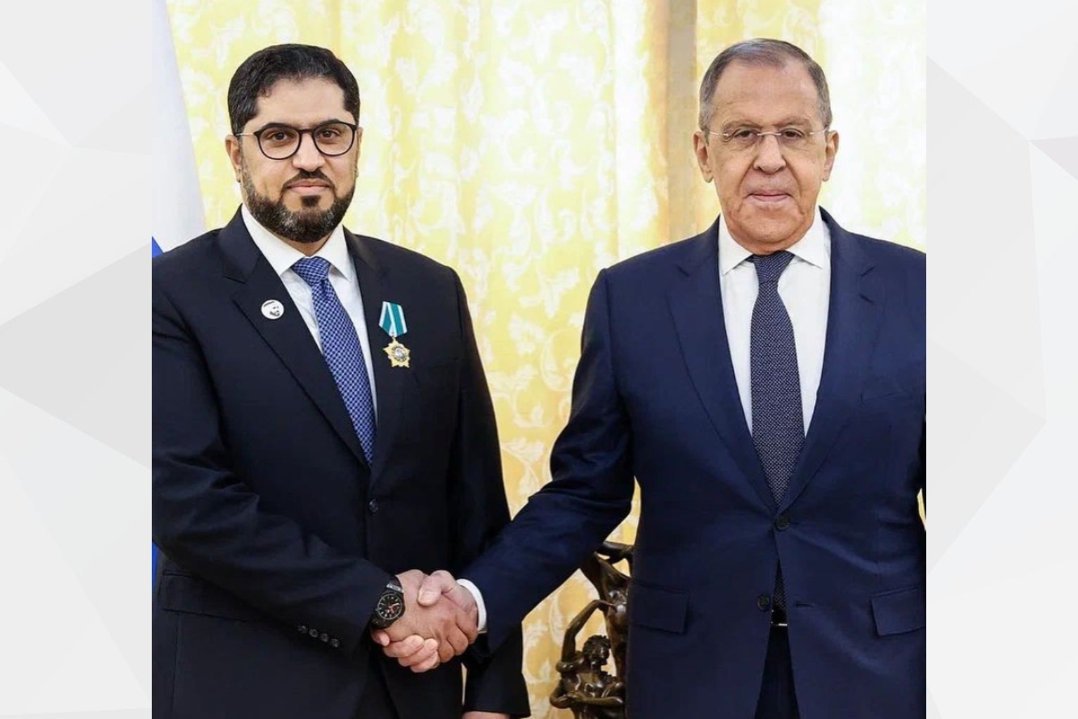 On April 5, at the Russian Foreign Ministry headquarters, His Excellency Sergey Lavrov, Minister of Foreign Affairs of the Russian Federation, presented the Order of Friendship to His Excellency Dr. Mohammed Ahmed Al Jaber