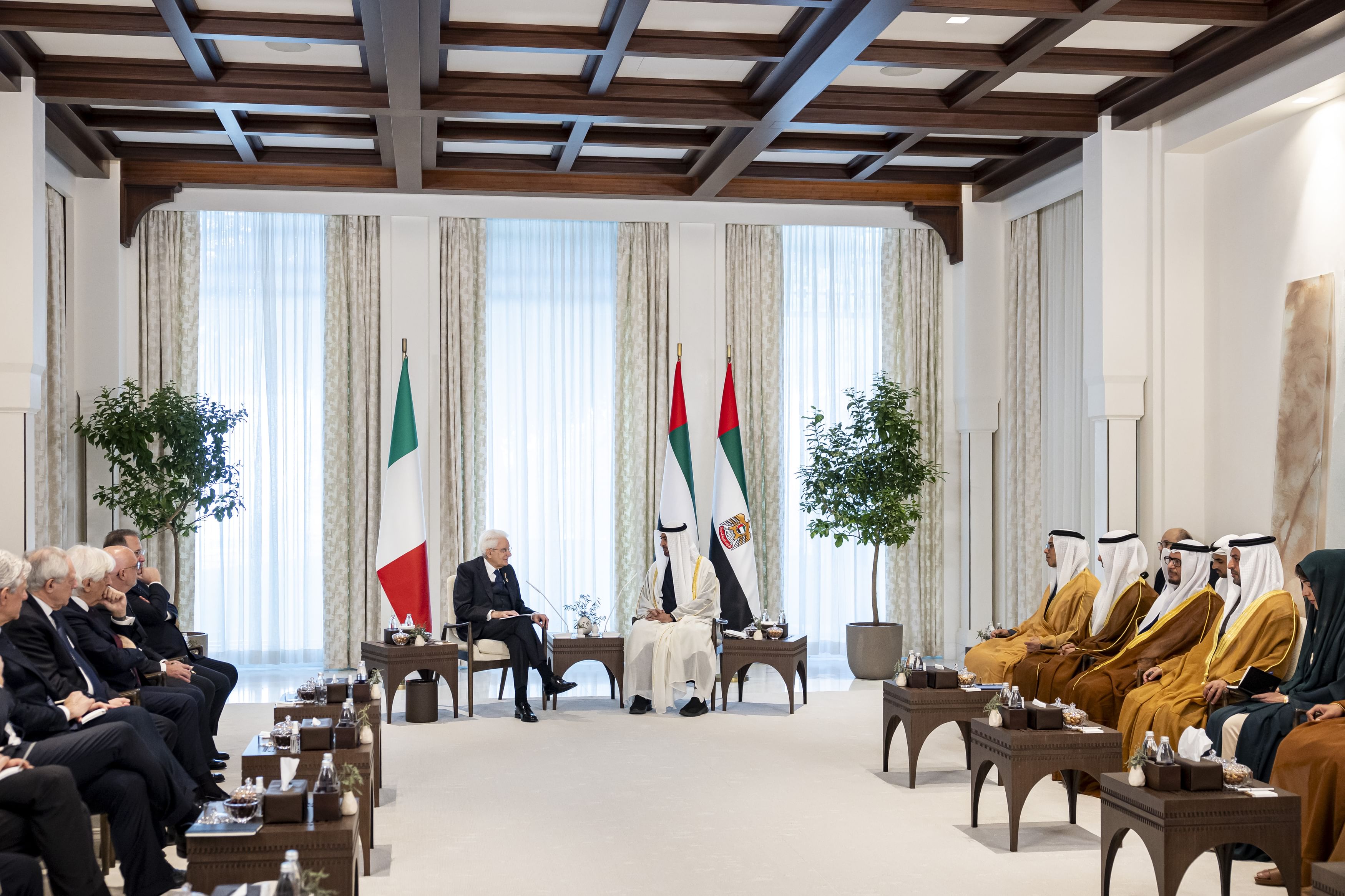UAE President receives Italian President during state visit to UAE
