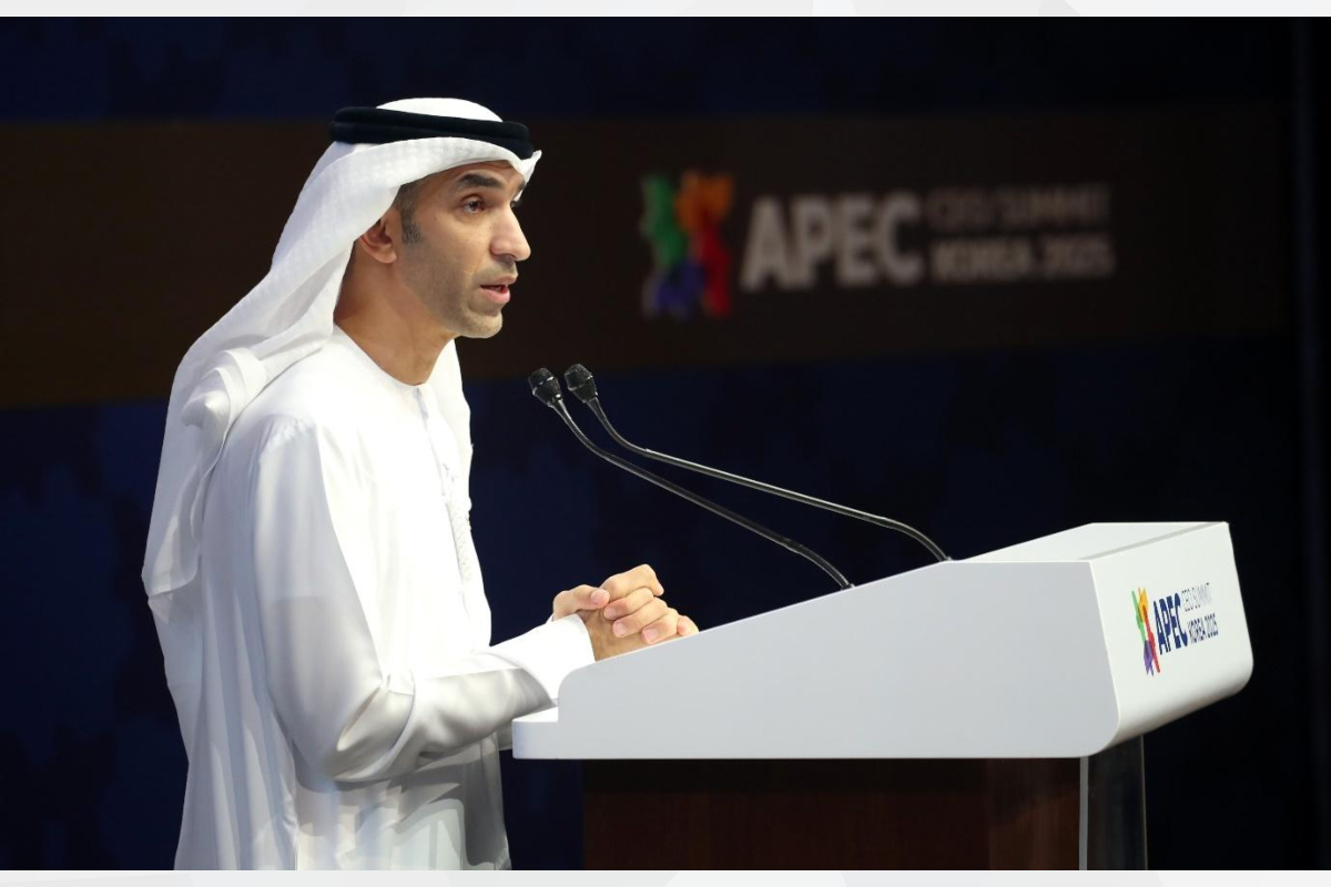 H.E. Dr. Thani bin Ahmed Al Zeyoudi, Minister of Foreign Trade, participated in the APEC CEO Summit 2025, where he delivered a speech reaffirming the UAE’s strong support for the founding principles of APEC - reducing tariffs and facilitating trade and investment.


