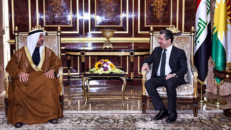 His Excellency Masrour Barzani, Prime Minister of the Kurdistan Region of Iraq, received an Emirati delegation headed by His Excellency Abdullah Nasser Lootah, Assistant Minister of Cabinet Affairs for Competitiveness and Government Knowledge Exchange, accompanied by His Excellency Ahmed Al Dhaheri, Consul General of the UAE in the region.