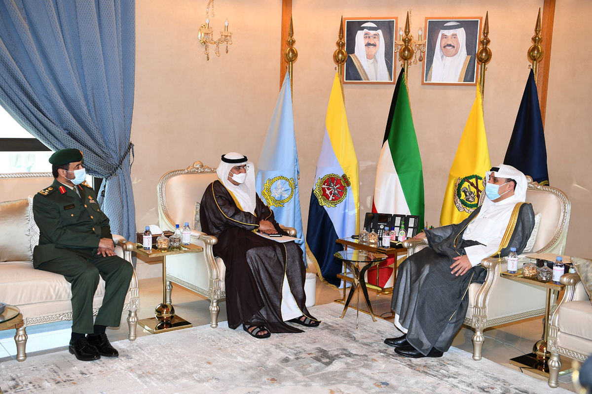 Brigadier General Dr. Abdullah Rashid Al Neyadi, UAE Military Attaché, in the State of Kuwait also attended the meeting.