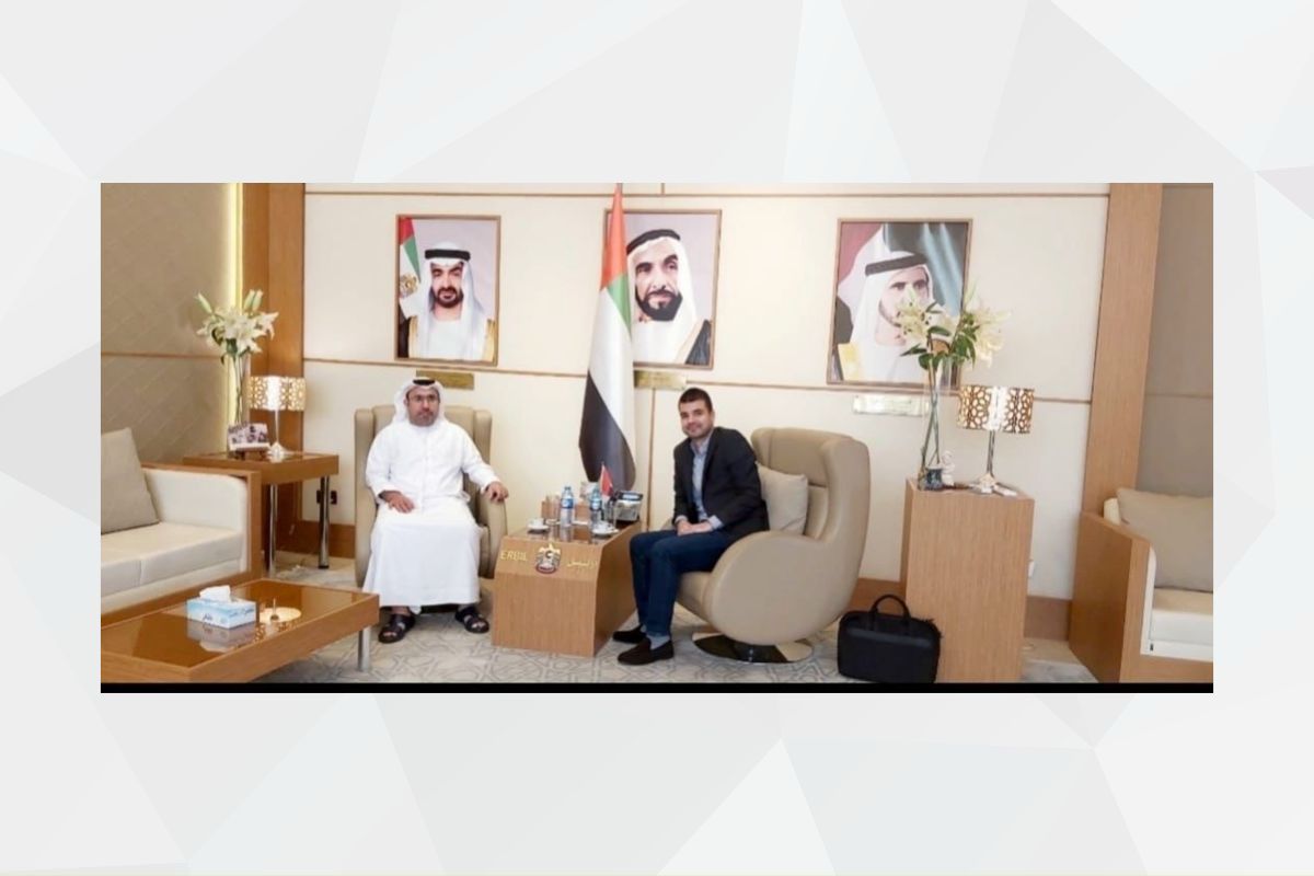 His Excellency Ahmed Al Dhaheri, Consul General of the UAE in the Kurdistan Region of Iraq, met with Mr. Miran Saleh, the authorized partner of the Iana Holding Group. During the meeting, the company’s current and future projects and opportunities to enhance UAE investments in the region were discussed.