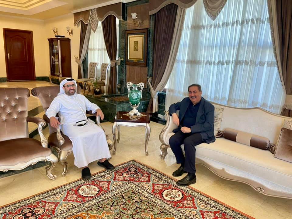 His Excellency Ahmed Ibrahim Saeed Al Dhaheri, Consul General of the State to the Kurdistan Region of Iraq, visited His Excellency Hoshyar Zebari, the former Iraqi Foreign Minister and current leader of the Kurdistan Democratic Party. During the meeting, which took place at the Minister's home, they discussed developments in the political situation at the local, regional and international levels, and exchanged views on issues of common concern. The meeting also discussed the distinguished relations between the United Arab Emirates and the Kurdistan Region, and mechanisms for developing relations between the two sides in all fields.