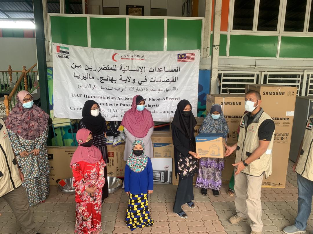 Under the directives of His Highness Sheikh Mohamed Bin Zayed Al Nahyan, the UAE through Emirates Red Crescent provided Humanitarian & Relief Assistance to the State of Pahang which benefited more than 50,000 people affected by floods
