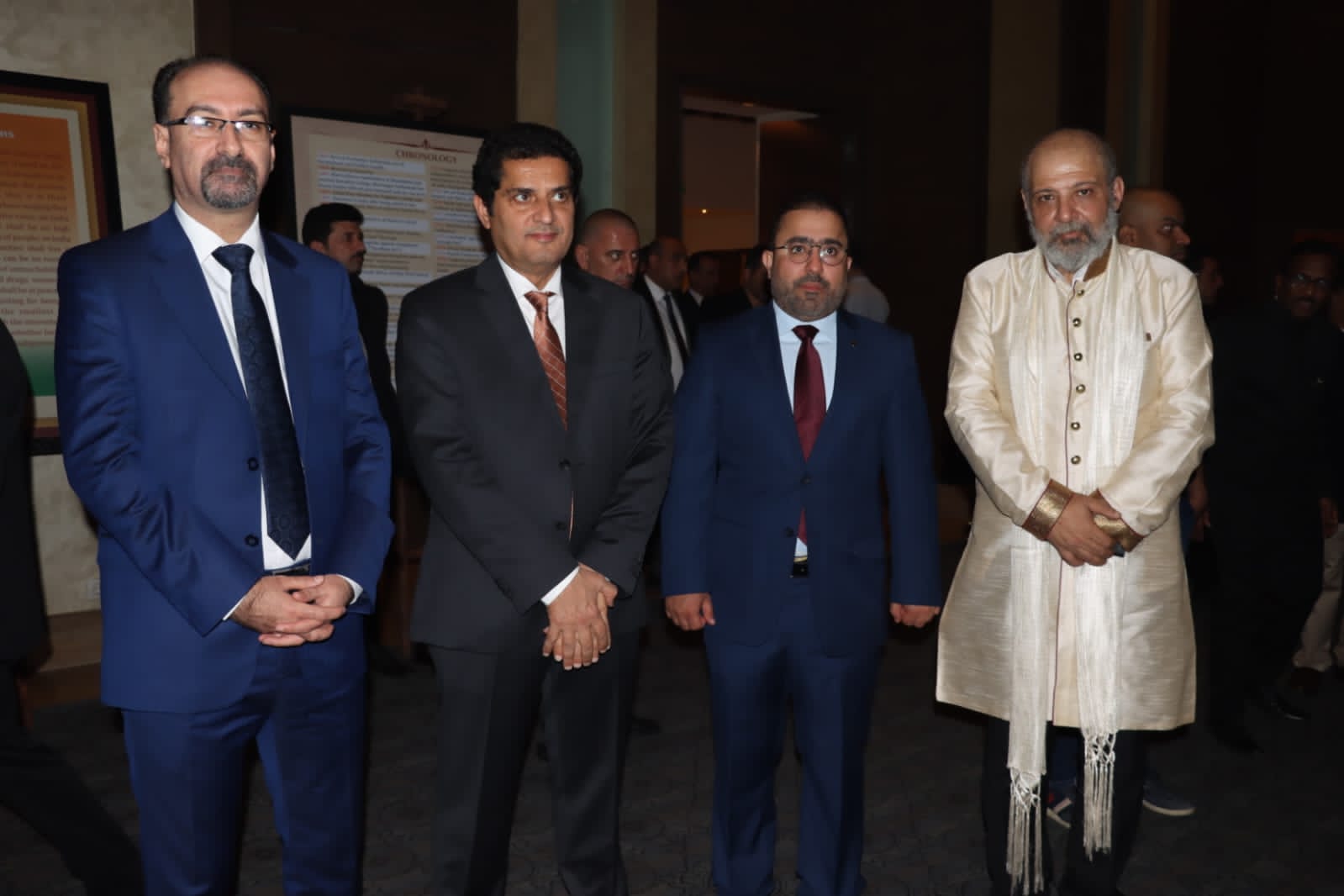 His Excellency Ahmed Al Dhaheri, Consul General of the UAE in the Kurdistan Region of Iraq, attended a celebration on the occasion of the Indian National Day, organized by the Indian Consulate in Erbil in the Kurdistan Region of Iraq. On the sidelines of the event, they discussed the development of relations with the heads of a number of diplomatic missions participating in the occasion.