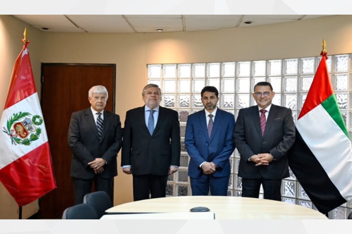 His Excellency Ibrahim Salem Alalawi, Ambassador of the United Arab Emirates to the Republic of Peru, held a meeting with His Excellency Jorge Raffo, 