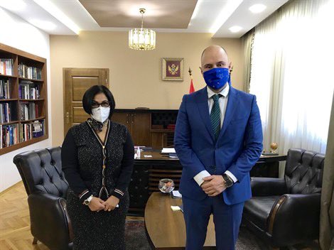 UAE Ambassador meets with H.E. Djordje Radulovic. Minister of Foreign Affairs of Montenegro