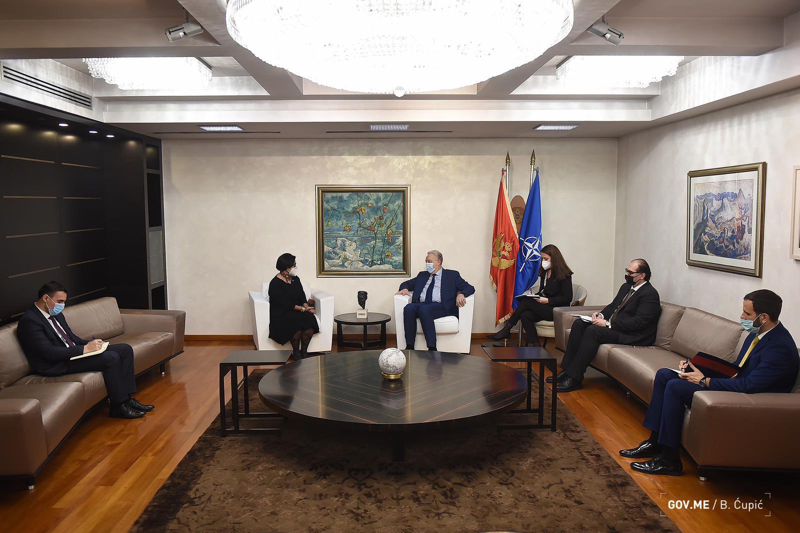 UAE Ambassador meets with H.E.Dr. Zdravko Krivokapic, Montenegro Prime Minister