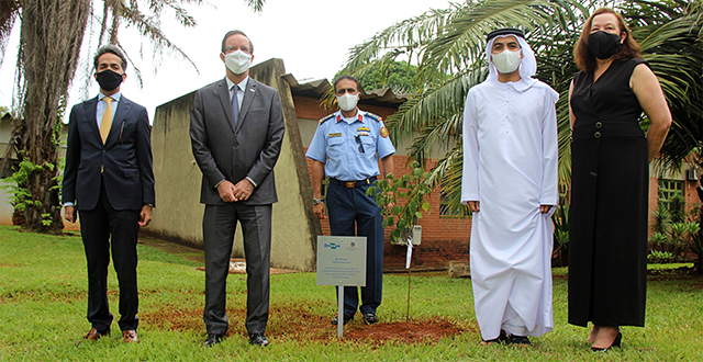 The United Arab Emirates Embassy in Brazil donated 3,000 seedlings of native species to the Brazilian Agricultural Research Corporation (Embrapa) in celebration of the country's 49th National Day and the 46th anniversary of Embrapa Genetic Resources and Biotechnology.