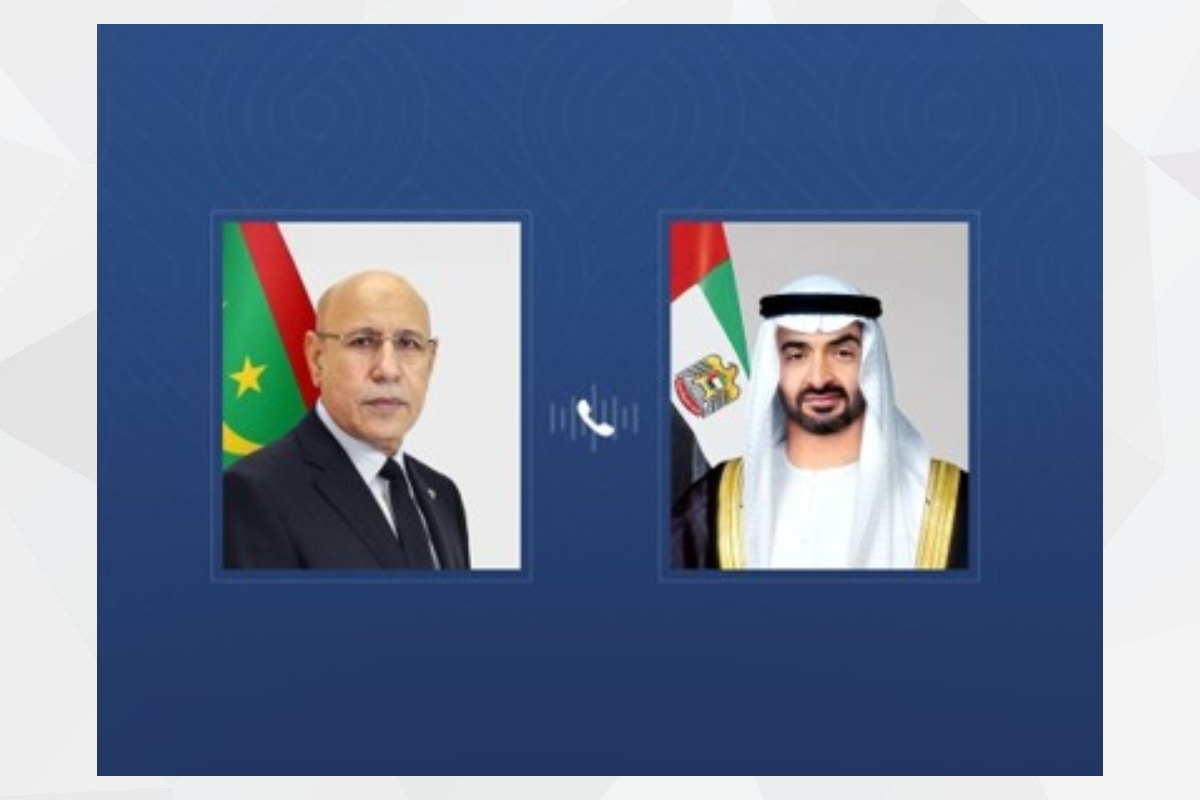 UAE President His Highness Sheikh Mohamed bin Zayed Al Nahyan today received a phone call from His Excellency Mohamed Ould Cheikh El Ghazouani, President of the Islamic Republic of Mauritania, during which he expressed Mauritania’s condemnation of the blatant Iranian attacks on the territory of the UAE and a number of other countries and reaffirmed his country’s solidarity with the UAE in all measures it takes to safeguard its security and stability.

