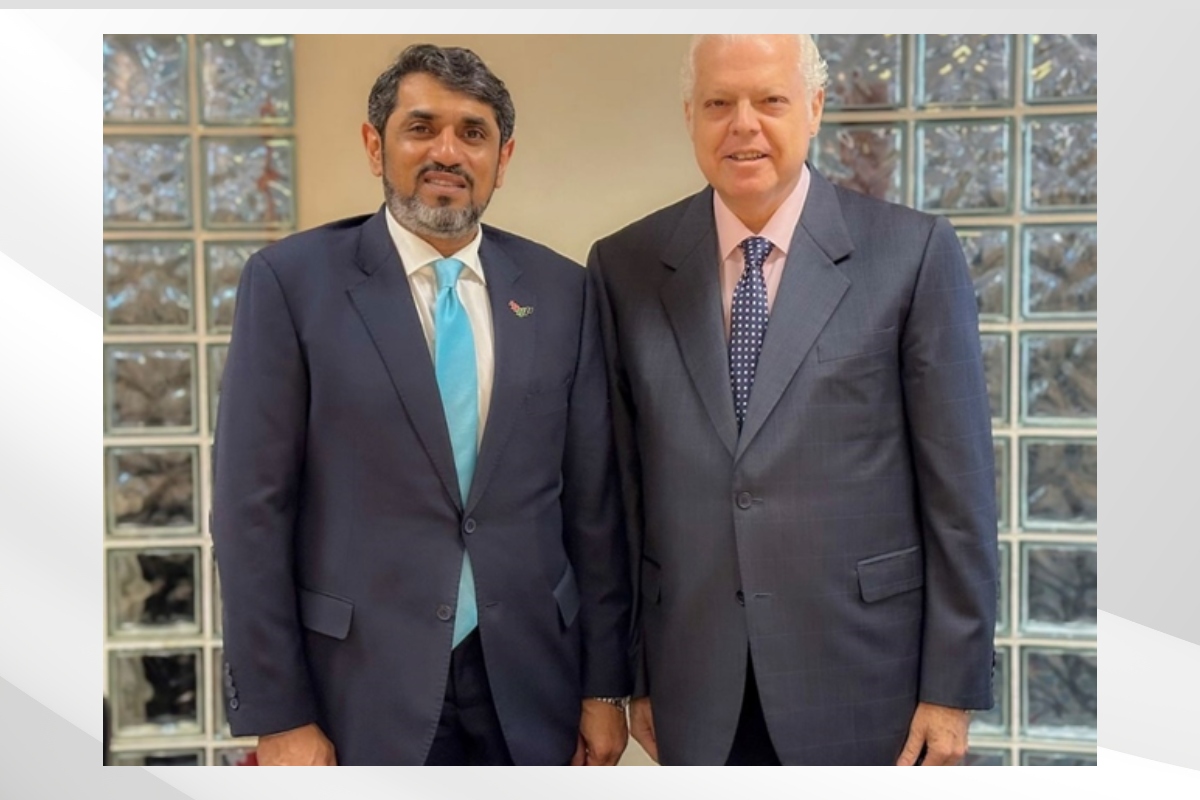 Mr. Khaled Ali Alnuaimi, Chargé d'Affaires of the Embassy of the United Arab Emirates in Peru, held a meeting with H.E. Ambassador Gustavo Lembcke, Director General of Africa, Middle East and Gulf Countries of the Ministry of Foreign Affairs of Peru.