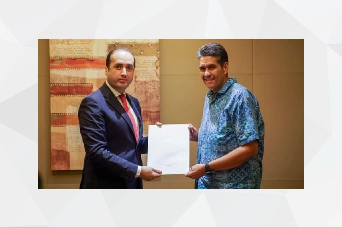 His Highness Sheikh Mohamed bin Zayed Al Nahyan, UAE President, sent a written letter to H.E. Surangel S. Whipps Jr., President of the Republic of Palau,