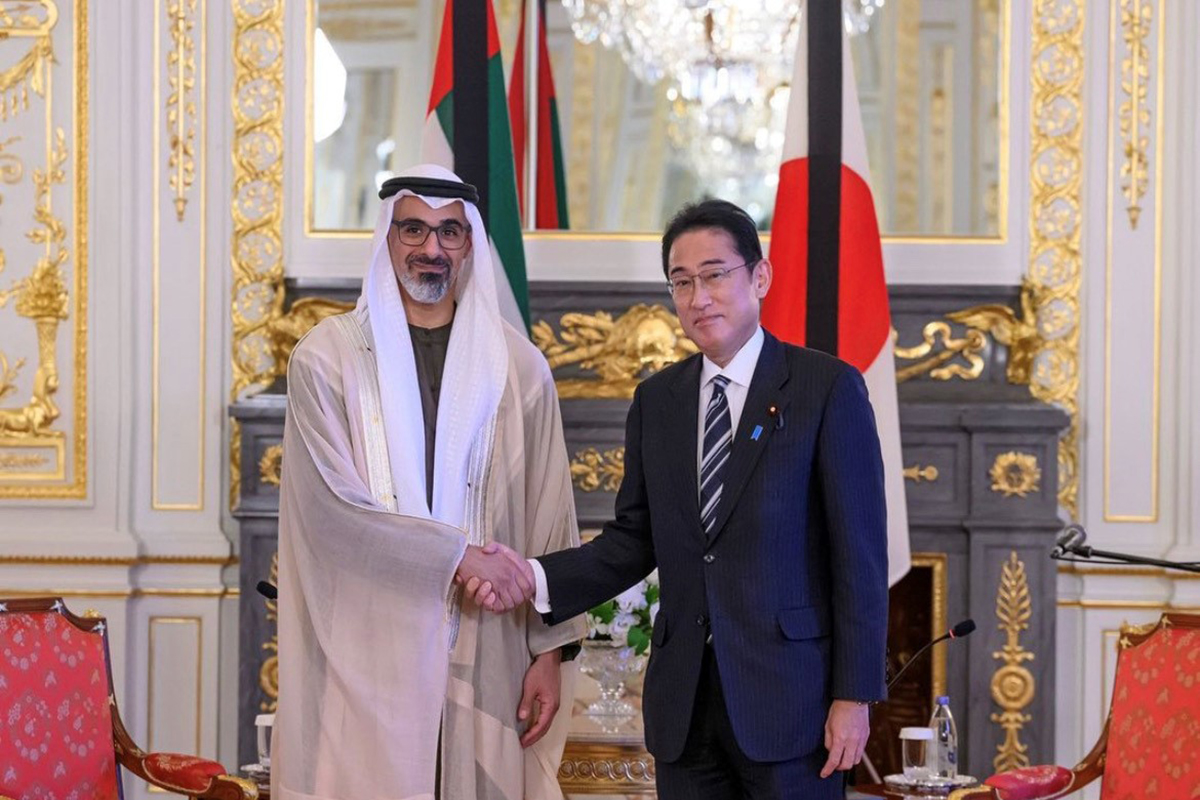 رحب الجانبان بالتوقيع على إعلان مبادرة الشراكة الاستراتيجية الشاملة بين دولة الإمارات واليابان.