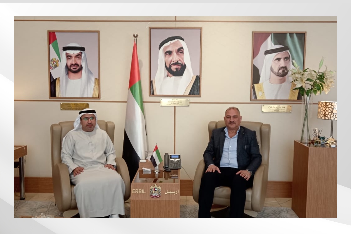 His Excellency Ahmed Al Dhaheri, Consul General of the UAE in the Kurdistan Region of Iraq, met with His Excellency Manhal Al Khabbaz, the former Iraqi Minister of Industry