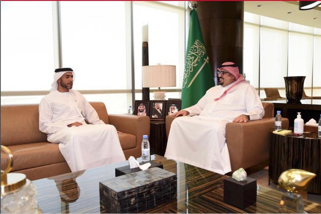 استقبل وزير الاقتصاد والتخطیط معالي فيصل بن فاضل الإبراهيم سعادة الشيخ نهيان بن سيف آل نهيان