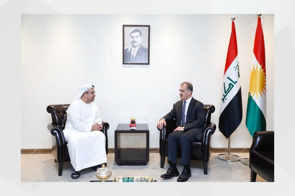 His Excellency Ahmed Ibrahim Saeed Al Dhaheri, Consul General of the UAE to the Kurdistan Region of Iraq, met with His Excellency Safin Mohsen Dizai, the Foreign Relations Officer of the Kurdistan Regional Government of Iraq