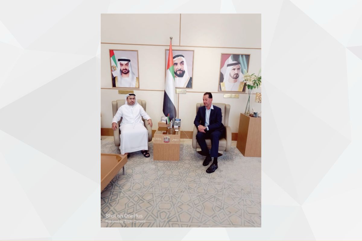 His Excellency Ahmed Al Dhaheri, Consul General of the UAE to the Kurdistan Region of Iraq, met with Mr. Raed Mohammed Mahdi, Regional Director of Barari Emirates Company working in the field of natural resources