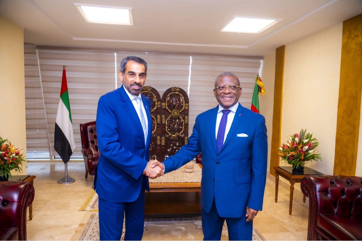 His Excellency Salem Saeed Al Shamsi, Ambassador of the United Arab Emirates to the Federal Republic of Nigeria and Non-Resident Ambassador to the Republic of Cameroon, met with His Excellency Dr. Joseph Dion Ngute, Prime Minister of the Republic of Cameroon, in the capital Yaoundé.