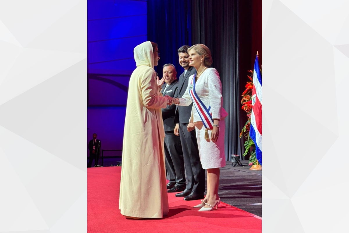 On behalf of His Highness Sheikh Mohamed bin Zayed Al Nahyan, UAE President, Her Excellency Noura bint Mohammed Al Kaabi, Minister of State, attended the inauguration ceremony of Her Excellency Laura Fernandez, President of the Republic of Costa Rica.

