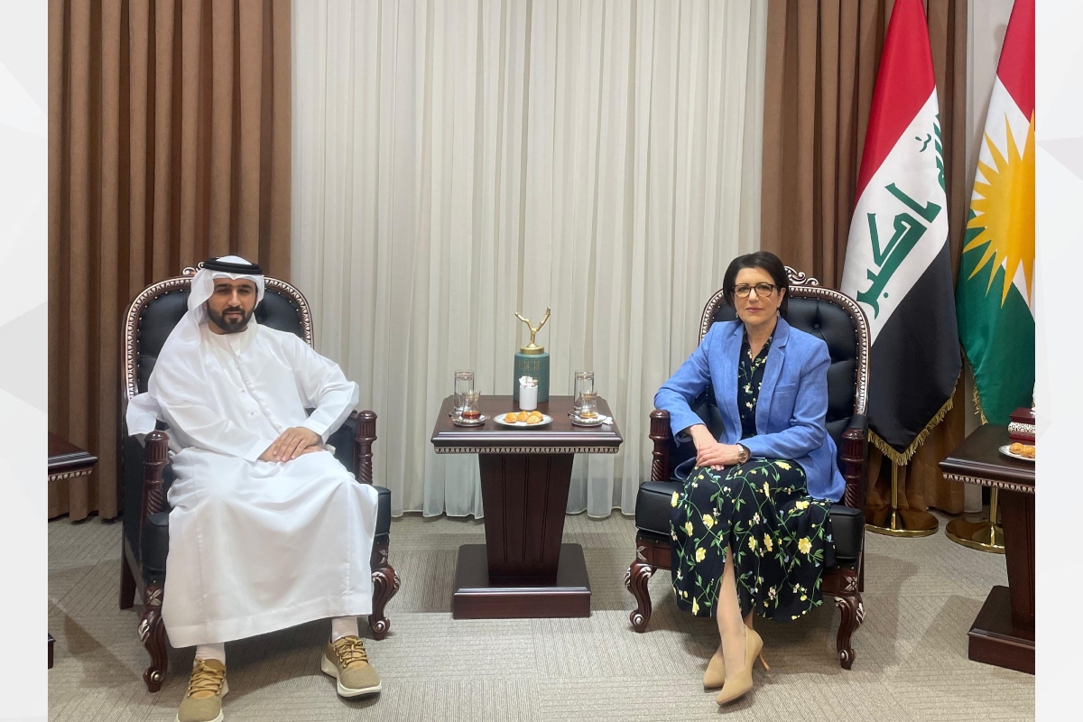 استقبل سعادة أحمد حسن الشحي، قنصل عام دولة الإمارات في إقليم كردستان العراق، في مقر البعثة، السيد عمر فرهاد رئيس مكتب رئيس وحدة مجلس التعاون لدول الخليج العربية في حكومة إقليم كردستان، والسيدة يارا البرزنجي مديرة البرامج والشراكات في مؤسسة كردستان.

