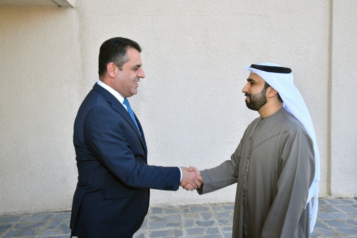 His Excellency Ahmed Hasan Sulaiman Al Shehhi, Consul General of the United Arab Emirates in Erbil, met with His Excellency Saman Barzinji, Minister of Health of the Kurdistan Regional Government of Iraq. During the meeting, they discussed ways to strengthen relations between the two sides, reviewed updates on humanitarian projects undertaken by Emirati charitable and humanitarian organizations in the region's health sector, and explored available investment opportunities in the health and healthcare field.