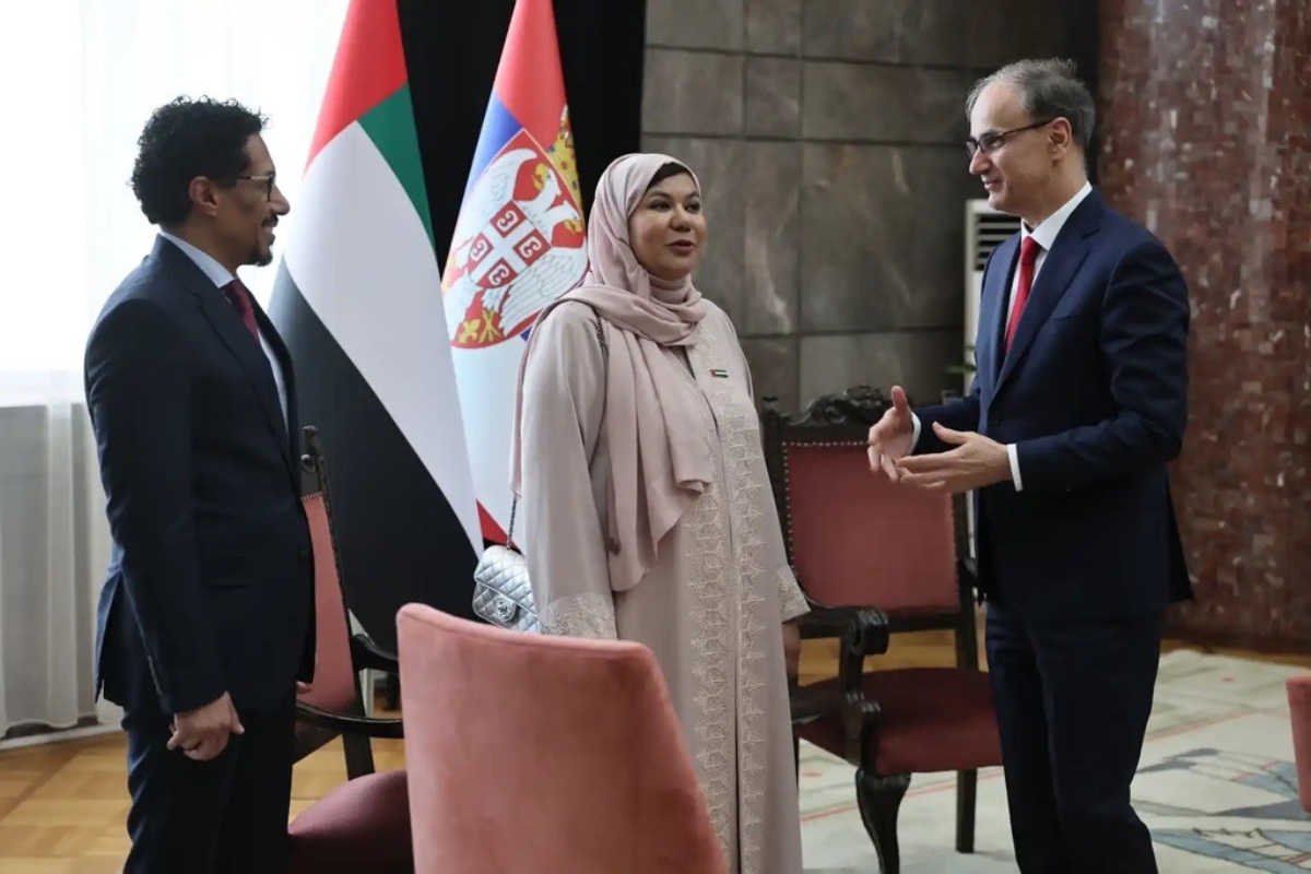 H.E. Sana bint Mohammed Suhail, Minister of Family of the United Arab Emirates, met with H.E. Prof. Dr. Djuro Macut, Prime Minister of the Republic of Serbia, during her visit to Serbia.

