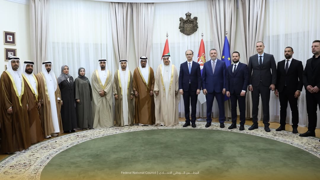 H.E. Prof. Dr. Djuro Macut, Prime Minister of the Republic of Serbia, received H.E. Saqr Ghobash, Speaker of the Federal National Council of the United Arab Emirates, and the accompanying delegation during their official visit to Serbia.

