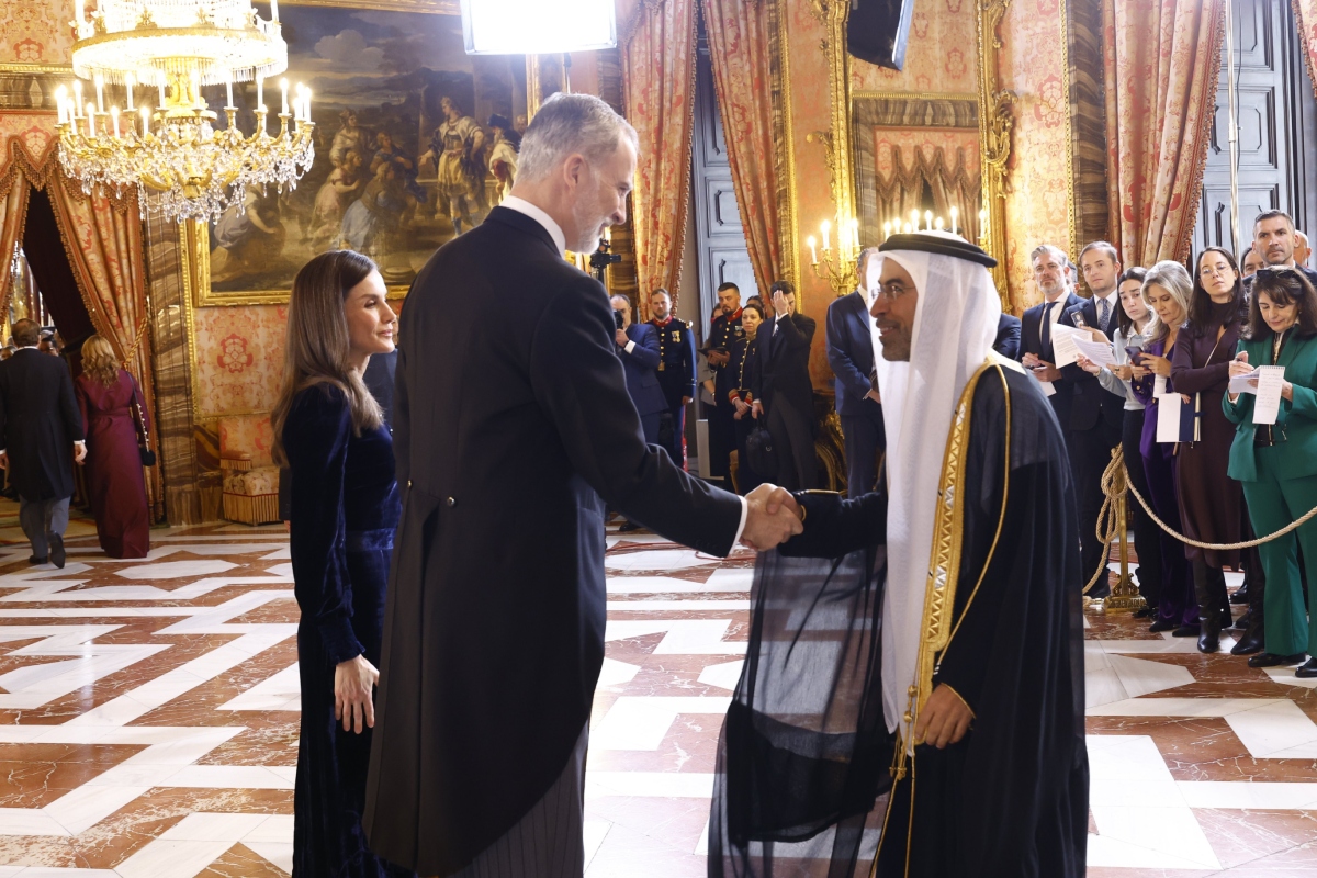 His Excellency Saleh Al Suwaidi, Ambassador of the United Arab Emirates to the Kingdom of Spain, participated in the annual reception hosted by His Majesty King Felipe VI and Her Majesty Queen Letizia for heads of diplomatic missions in Spain on the occasion of the New Year.

