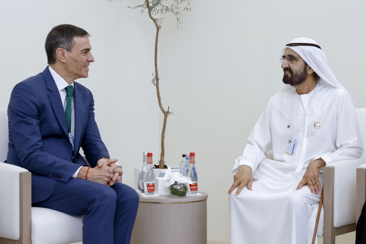 His Highness Sheikh Mohammed bin Rashid Al Maktoum, Vice President, Prime Minister and Ruler of Dubai, met with Spanish Prime Minister Pedro Sánchez on the sidelines of the World Governments Summit 2026 in Dubai.

