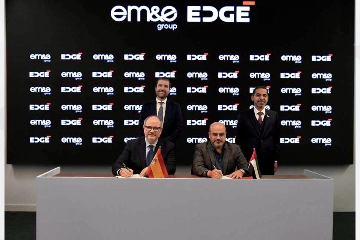 EDGE Group announced the signing of an agreement with Spain’s EM&E Group to explore the establishment of a joint venture in the United Arab Emirates, supported by an estimated commercial opportunity pipeline valued at approximately USD 1.5 billion.
