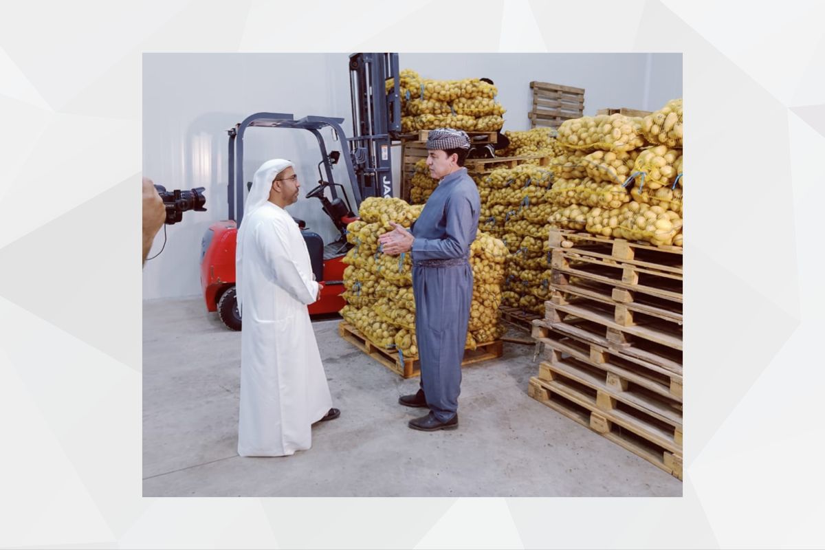 His Excellency Ahmed Al Dhaheri, Consul General of the UAE to the Kurdistan Region of Iraq, visited a food industry facility in the Kurdistan Region of Iraq