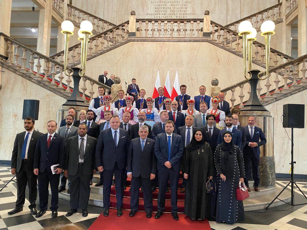 Her Excellency Dr. Eman Al Salami, the Ambassador of the UAE to Poland, attended the meetings with Polish local officials and businessmen held by the delegation from the Department of Economic Development in Abu Dhabi headed by H.E. Rashed Abdul Kareem Al Blooshi, Undersecretary at the Department of Economic Development - Abu Dhabi, during their visit to Silesian (Śląskie) Voivodeship aimed at strengthening the UAE-Polish economic cooperation.
