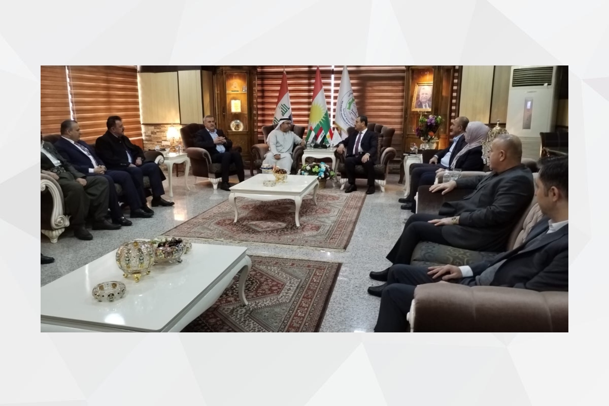 His Excellency Ahmed Al Dhaheri, Consul General of the UAE in the Kurdistan Region of Iraq, visited the Sulaymaniyah Governorate Chamber of Commerce and Industry, and met with its President, His Excellency Nawzad Ghafoor, His Excellency Muhammad Rasul Saeed, Vice President, His Excellency Salam Abdullah, Director of the Chamber, and a number of its members