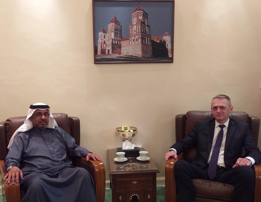 The Chargé d'Affairs of the State Embassy in Damascus, Abdul Hakeem Al-Nuaimi, met the Ambassador of 