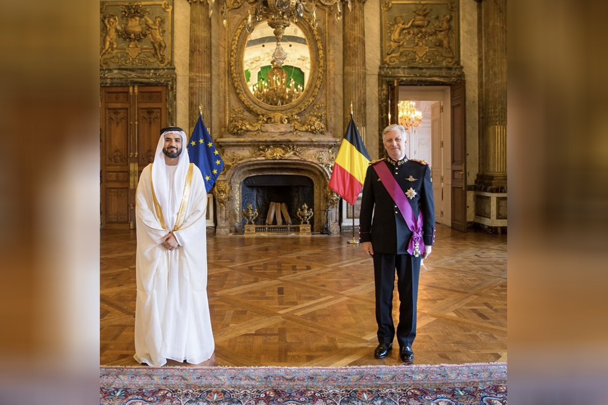 قدم سعادة السفير محمد السهلاوي، أوراق اعتماده إلى جلالة الملك فيليب كسفير لدولة الإمارات العربية المتحدة لدى مملكة بلجيكا، وذلك في القصر الملكي بالعاصمة البلجيكية في بروكسل