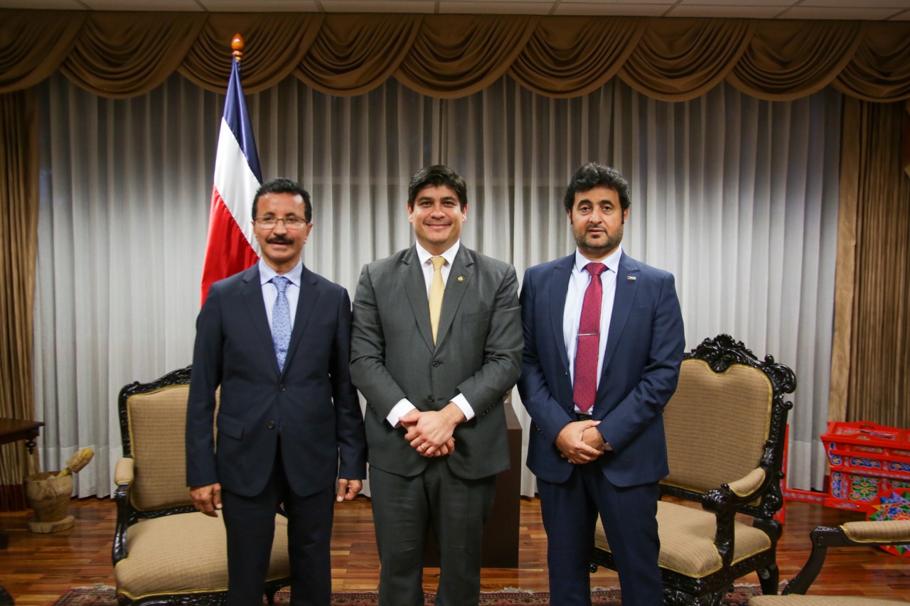 His Excellency Jumaa Al-Remeithi and Mr Sultan bin Sulayem, Chairman of DP World held a high level meeting with the President of Costa Rica Carlos Alvarado Quesada 