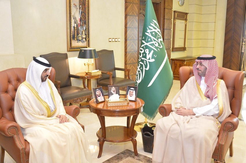 استقبال صاحب السمو الأمير  سعود بن عبد الله بن جلوي محافظ جدة لقنصل عام الدولة لدى جدة 