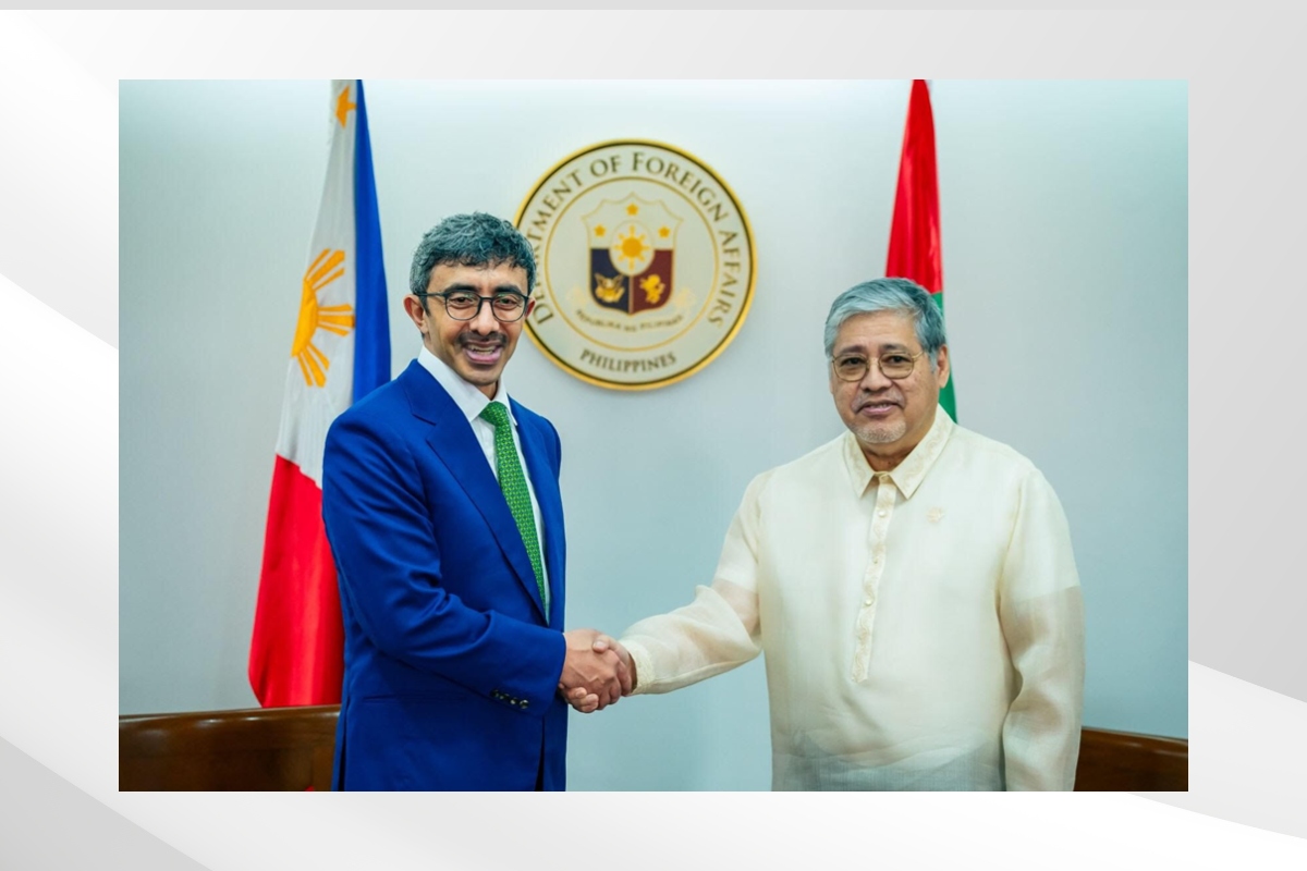 H.H. Sheikh Abdullah bin Zayed Al Nahyan, Minister of Foreign Affairs, met with H.E. Enrique A. Manalo, Secretary of Foreign Affairs of the Republic of the Philippines, as part of his work visit to Manila.