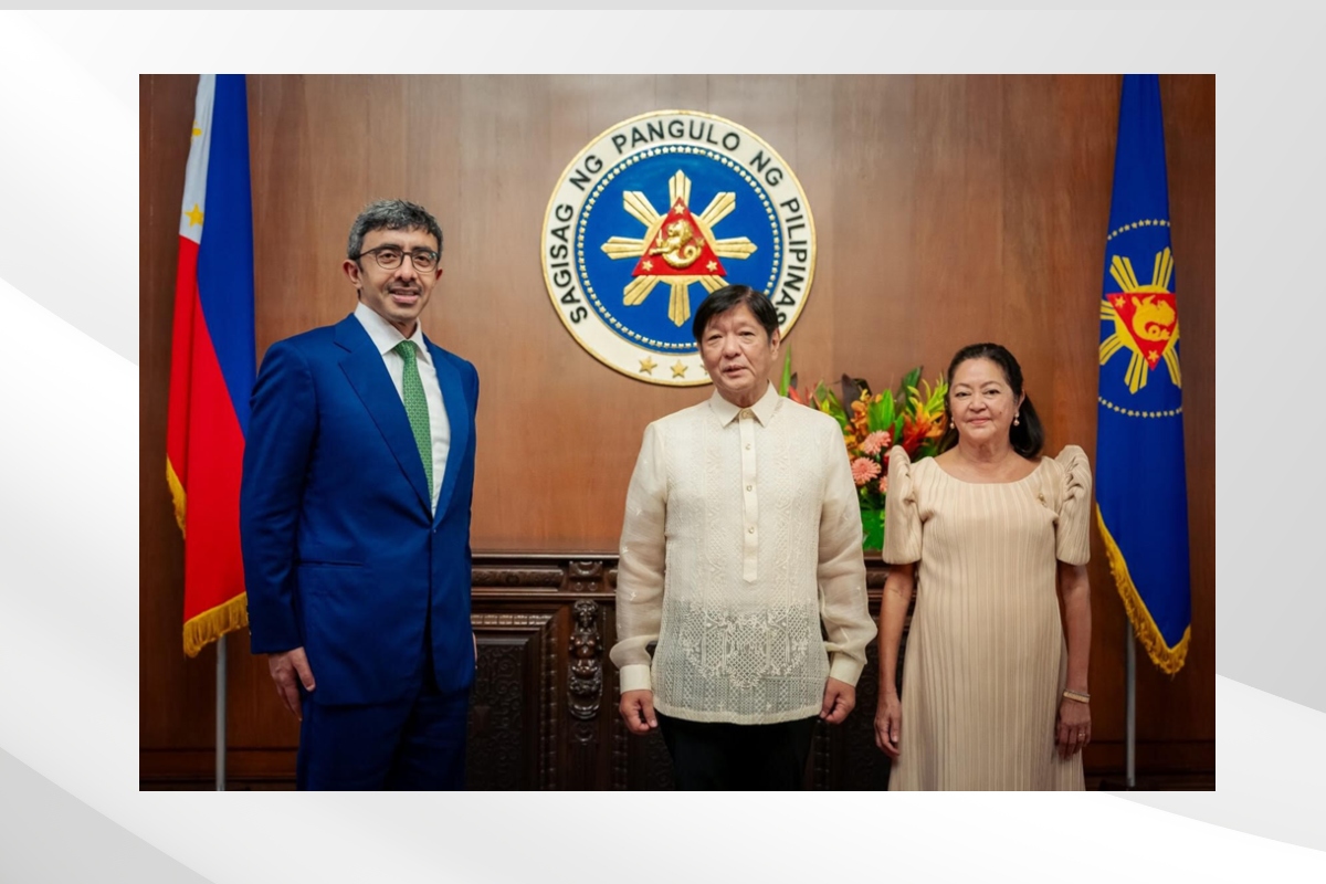 President of the Republic of the Philippines, H.E. Ferdinand R. Marcos Jr. received H.H. Sheikh Abdullah bin Zayed Al Nahyan, Minister of Foreign Affairs, at the Malacañang Palace in Manila.