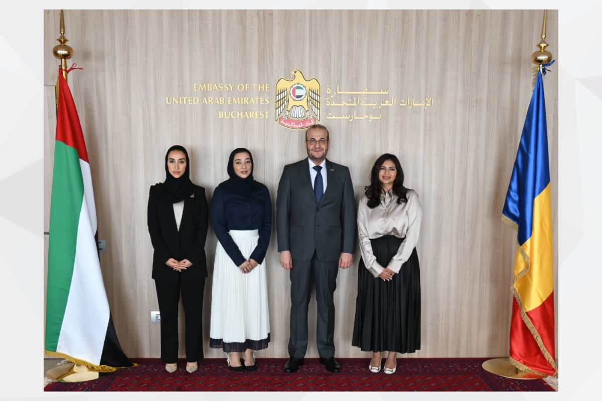 Excelența Sa/ Sultan Mohamed Majed Al Ali – Ambasadorul Emiratelor Arabe Unite în România a avut o întrevedere cu reprezentanții Programului de schimb de experiență guvernamentală din Emiratele Arabe Unite, în contextul vizitei delegației emirateze, condusă de către doamna / Manal Bin Salem – șeful echipei programului de schimb de experiență guvernamentală, în România.  